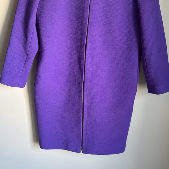 J Crew Collarless  wool Blend  Italian Double Cloth Coat 0 - Picture 5 of 14